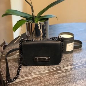 Black chain strapped coach purse